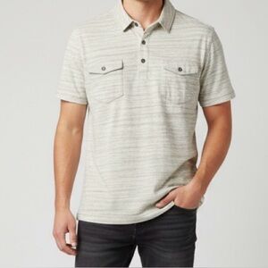 XPLR Jeremiah Heather Beige Oatmeal Polo Shirt Men’s Medium